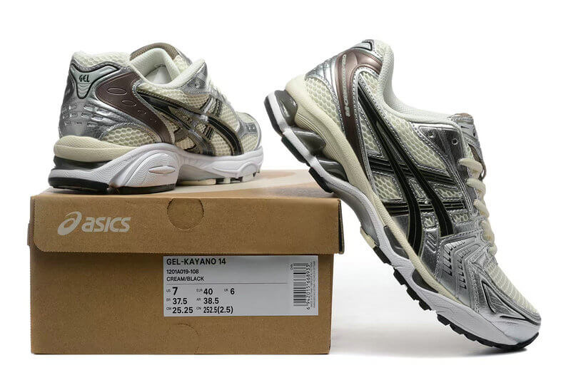 Premièrement :Les baskets Asics GEL-KAYANO offrent une combinaison parfaite de style et de performance. Leur design élégant et leurs technologies de pointe les rendent idéales pour les coureurs et les amateurs de mode.