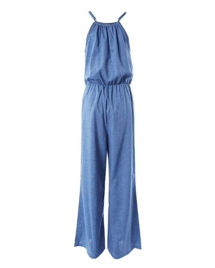 Premièrement : Adoptez un style chic et décontracté avec cette Combinaison courte décontractée à pois , et froncées sans manches avec détails noués et boutons décoratifs femme 