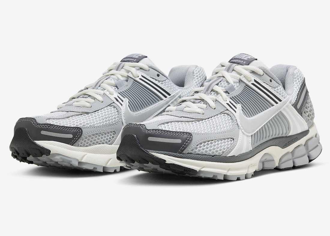 Les baskets Nike Zoom Vomero 5 Wolf Grey Femme représentent le summum de la technologie de course et du style élégant.