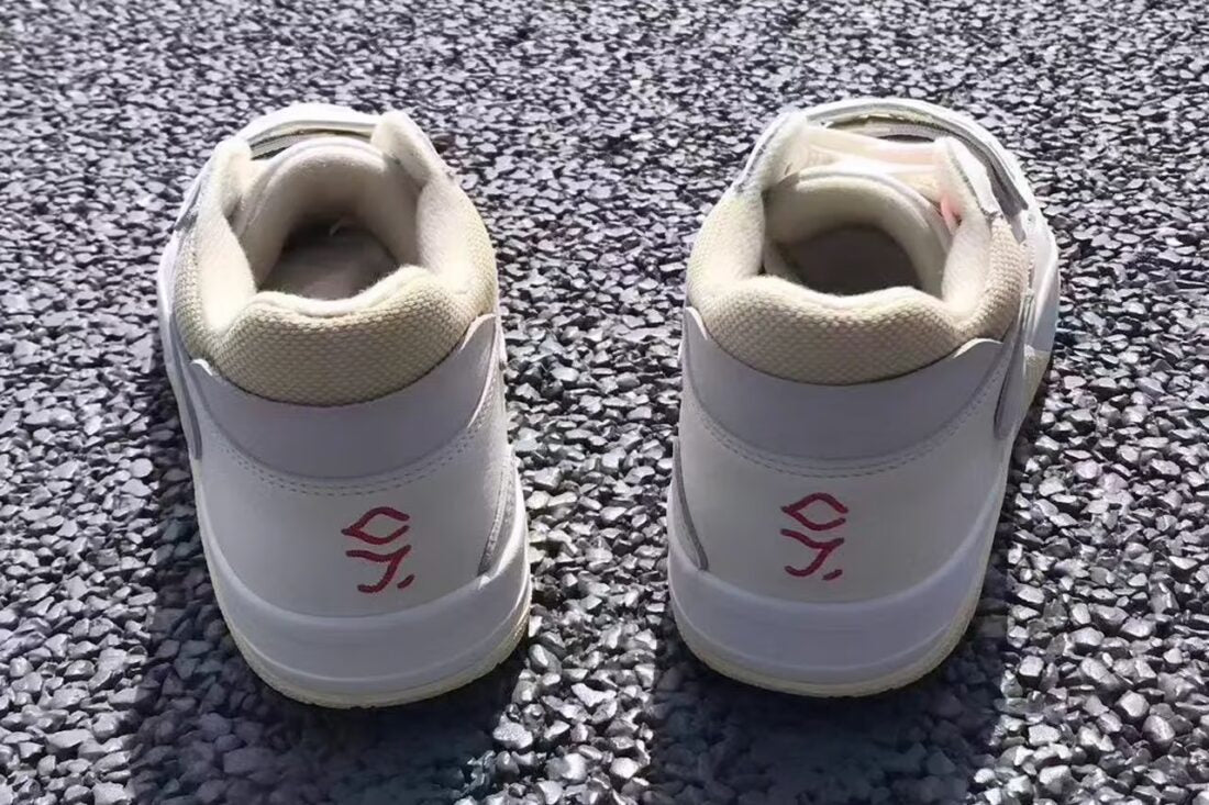 Air Jordan 1 Low Jumpman Jack White Cream Sneakers