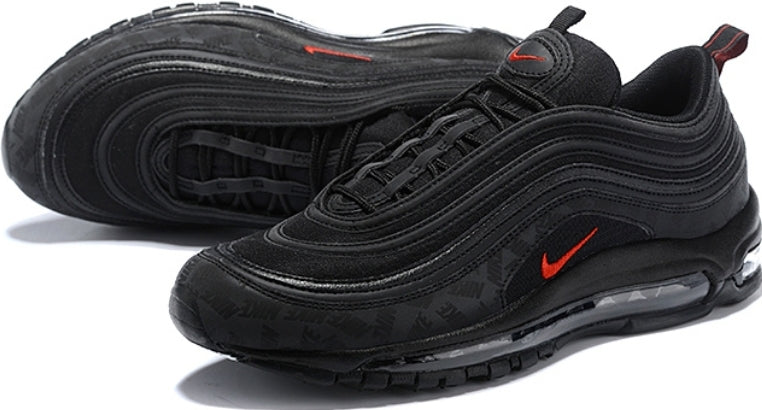 Baskets Nike Air Max 97 Black University Red Motif (2022)