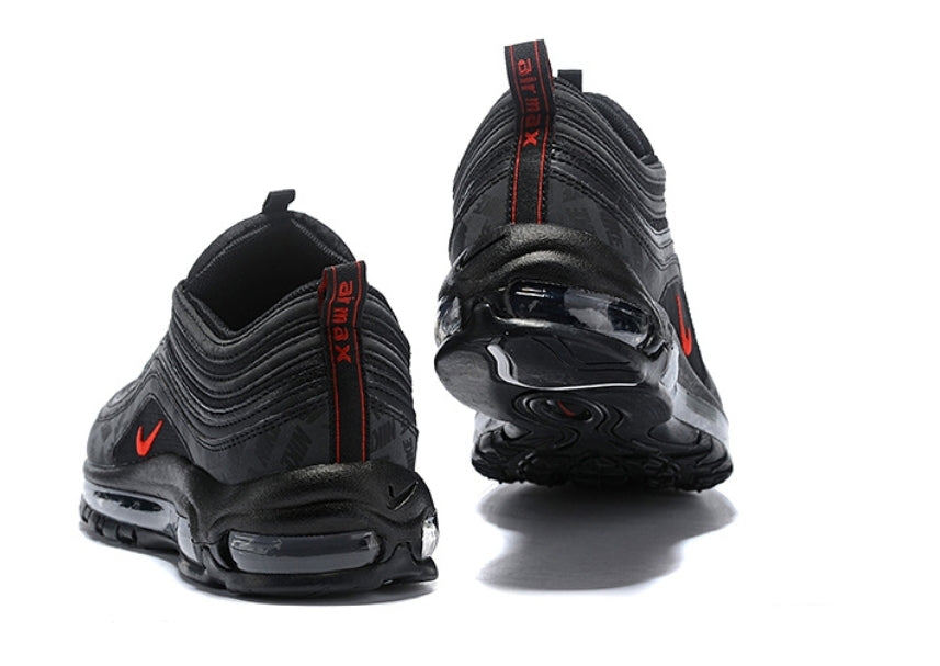 Baskets Nike Air Max 97 Black University Red Motif (2022)