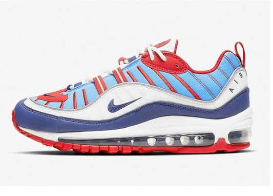 Les baskets Nike Air Max 98 allient style intemporel et confort moderne. Leur design distinctif et les matériaux de haute qualité.pas cher. Le moins cher.