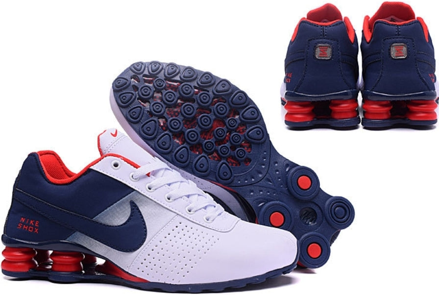 Les baskets Nike Shox Enigma assurent un confort supérieur grâce à la technologie Shox. Les colonnes de soutien au talon procurent un amorti réactif.
