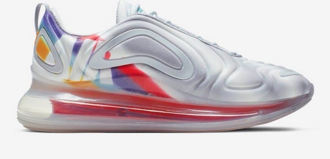 Nike Air Max 720 Wolf Grey Teal Nebula Red Orbit