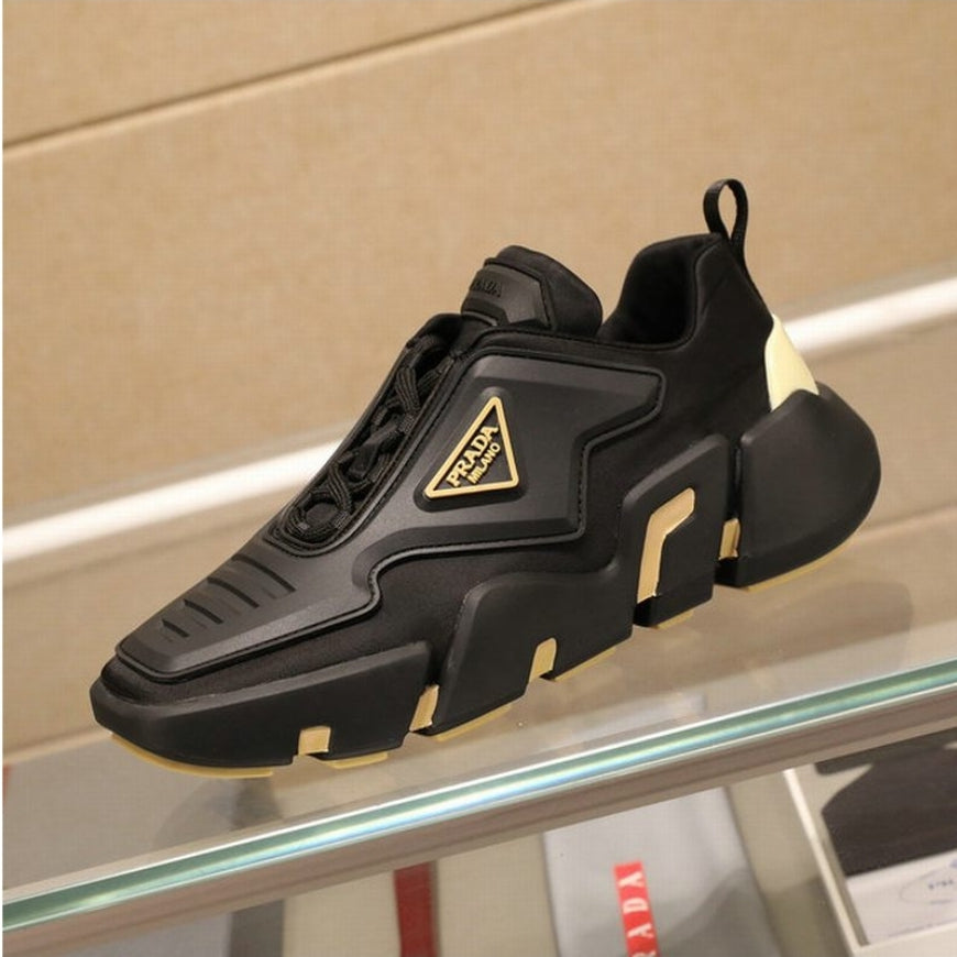 Baskets sneakers Prada Techno Stretch  Black Yellow