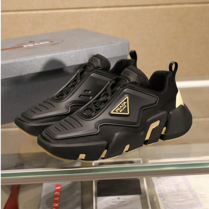 Baskets sneakers Prada Techno Stretch  Black Yellow