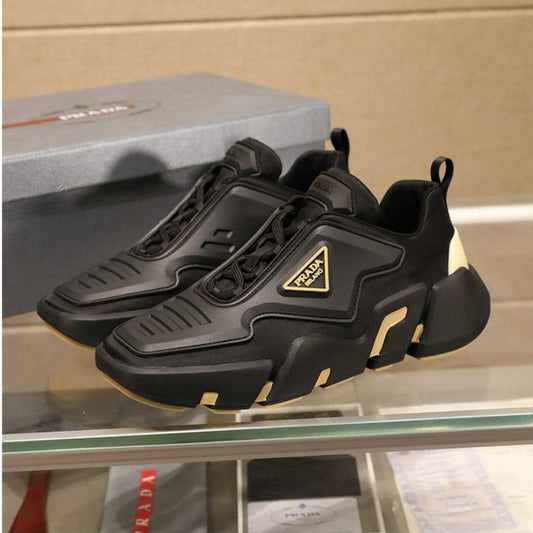 Baskets sneakers Prada Techno Stretch  Black Yellow