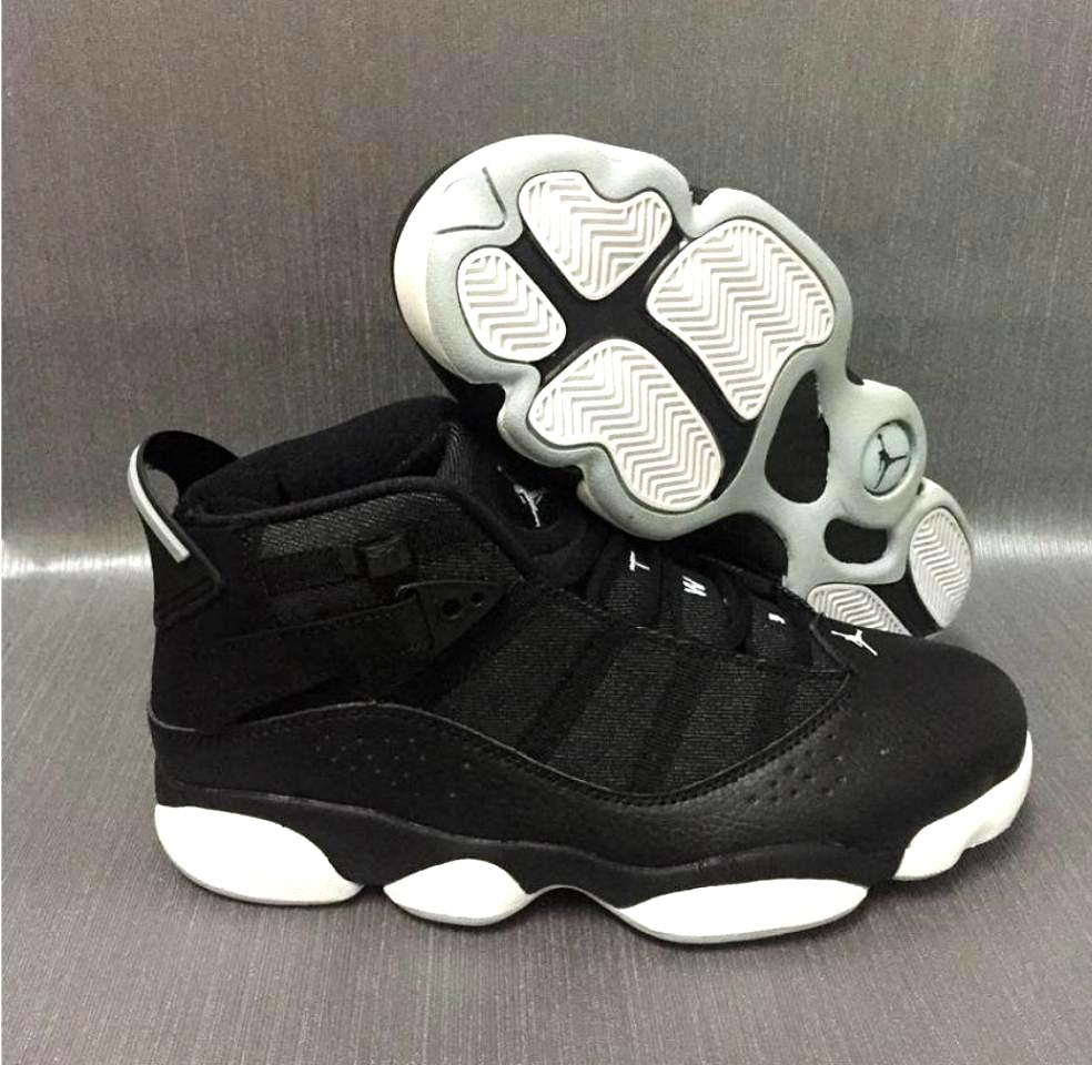 Baskets Air Jordan 6 RingsBlack Matte Silver