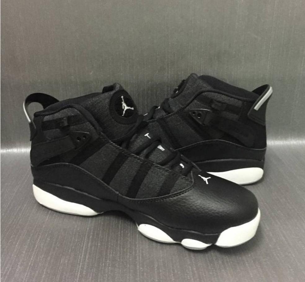 Baskets Air Jordan 6 RingsBlack Matte Silver