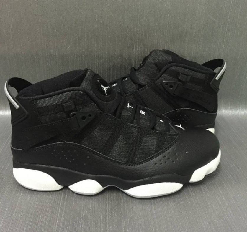 Baskets Air Jordan 6 RingsBlack Matte Silver