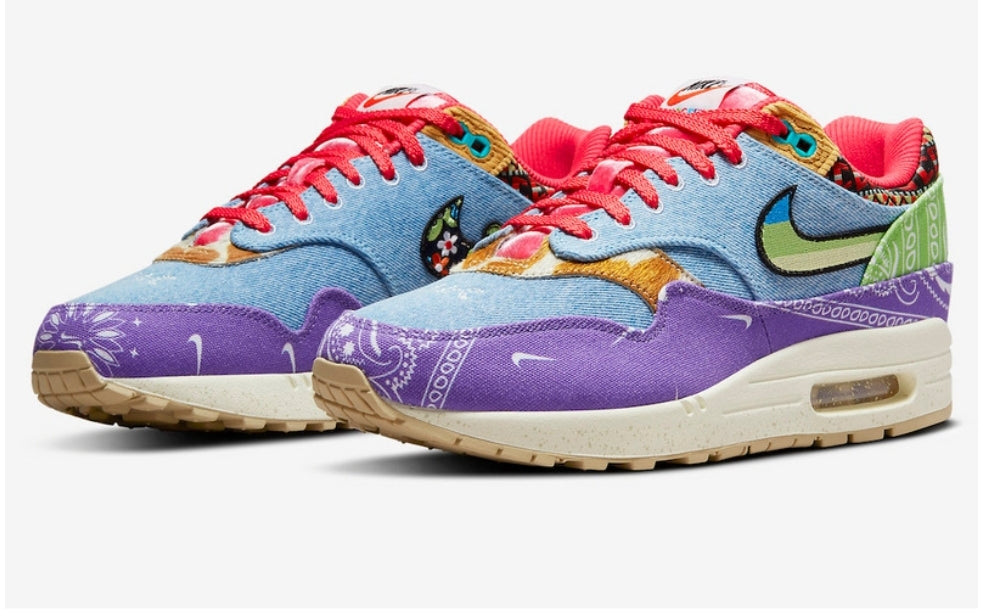 Les baskets Nike Air Max 1 sont iconiques pour leur style emblématique.retro incontournable pas cher. Le moins cher.exceptionnel 