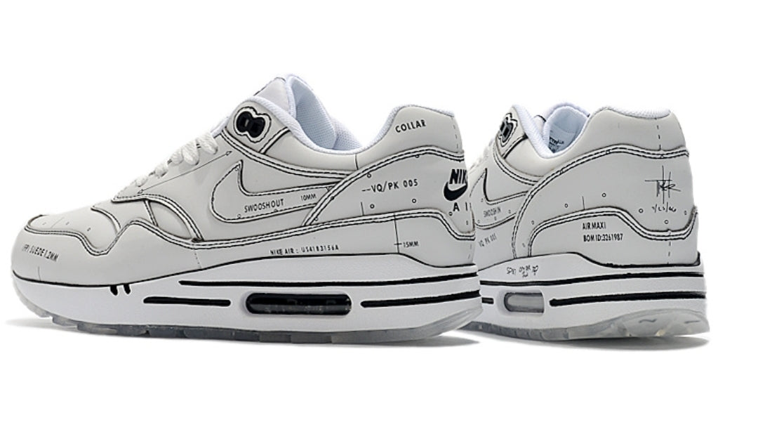 Les baskets Nike Air Max 1 sont iconiques pour leur style emblématique.retro incontournable pas cher. Le moins cher.exceptionnel 