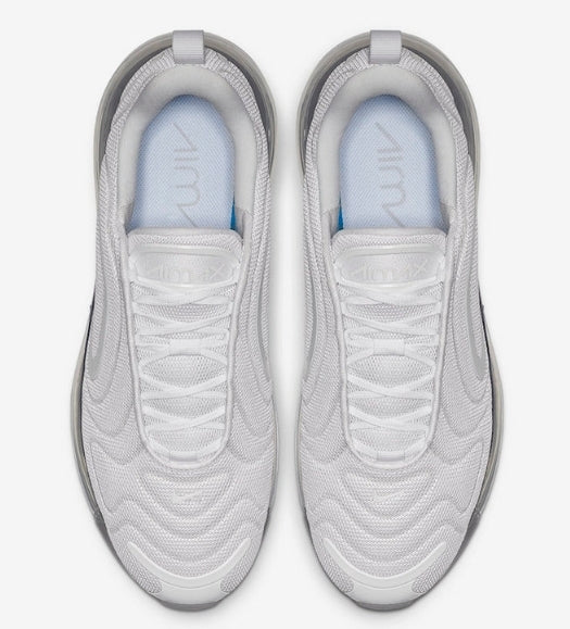 NIKE AIR MAX 720 (GS)
 White/ White-Mtlc Platinum-Pure Platinum Femme