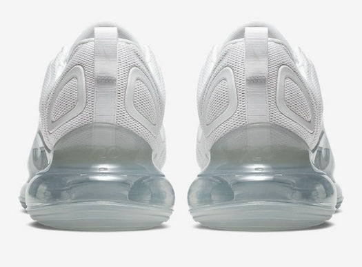 NIKE AIR MAX 720 (GS)
 White/ White-Mtlc Platinum-Pure Platinum Femme