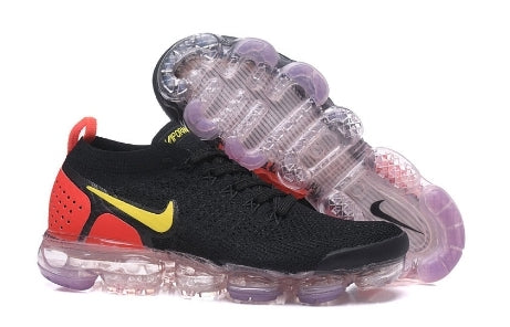 Nike Air VaporMax Flyknit 2.0 
" Black Laser Orange Total Crimson " Femme
