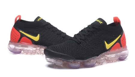 Nike Air VaporMax Flyknit 2.0 
" Black Laser Orange Total Crimson " Femme