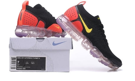 Nike Air VaporMax Flyknit 2.0 
" Black Laser Orange Total Crimson " Femme