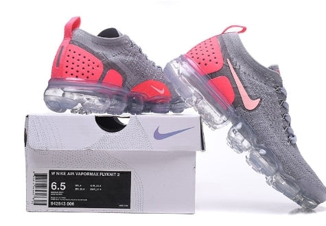 Nike Air VaporMax Flyknit 2.0 " Atmosphere Grey Crimson Pulse  "  Femme
