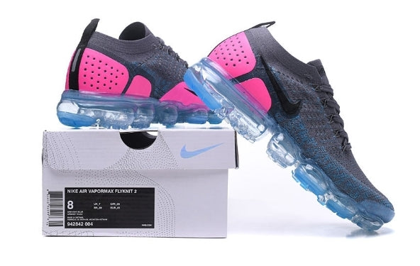 Nike Air VaporMax Flyknit 2.0 
"Gunsmoke Blue Orbit " Femme