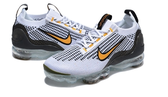 Nike Air VaporMax 2021 FK White - Black Kumquat Femme
