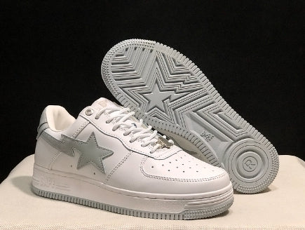 Chaussure Bapesta  Low  « White Grey » X JJJJound Femme