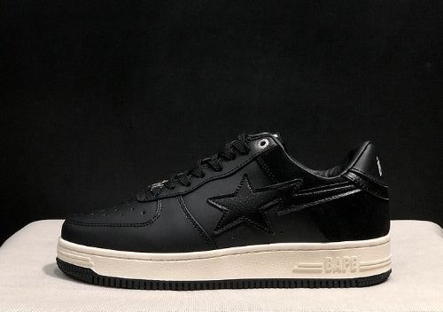Chaussure Bapesta Low " Suede Heel Black " Femme