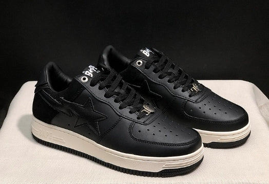 Chaussure Bapesta Low " Suede Heel Black " Femme