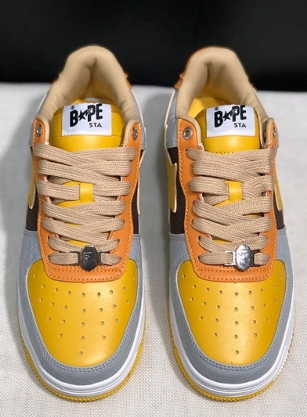 Chaussure Bapesta Low " Grey Yellow " Femme