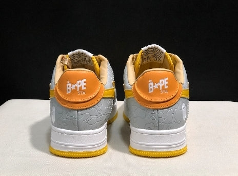 Chaussure Bapesta Low " Grey Yellow " Femme