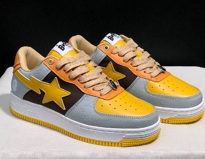 Chaussure Bapesta Low " Grey Yellow " Femme