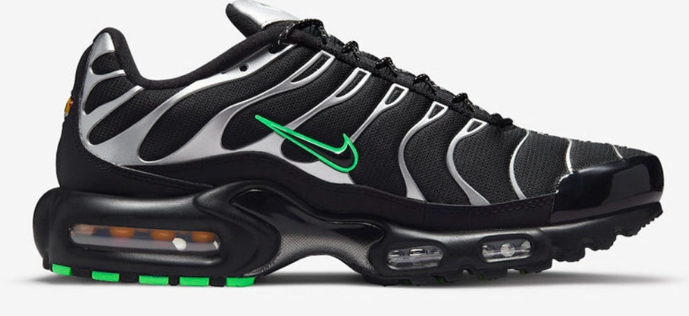 Nike Air Max Plus Black Silver Green Strike