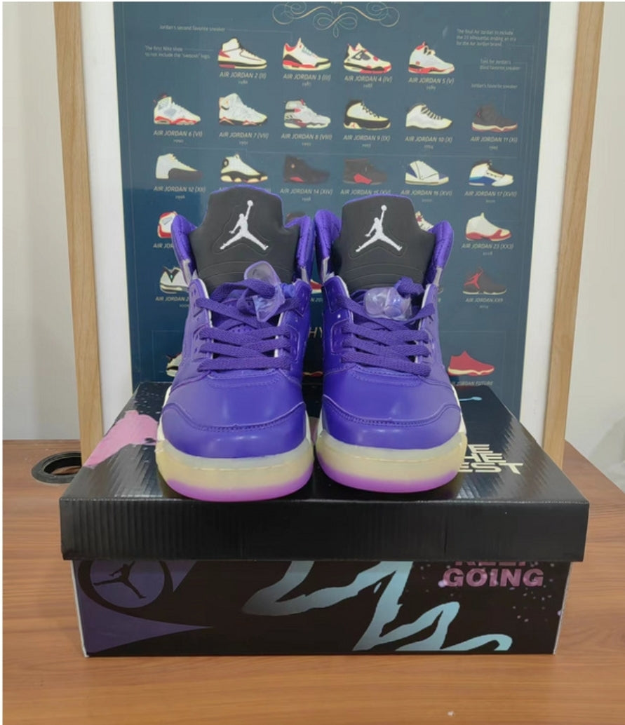 Air Jordan 5 “We The Best” x DJ Khale Purple Sneakers