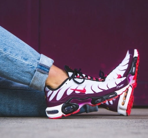 Nike tn Air Max Plus 2021 " White/ Ember Glow-Bordeaux " Woman