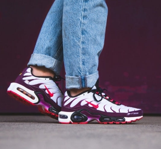 Nike tn Air Max Plus 2021 " White/ Ember Glow-Bordeaux " Woman