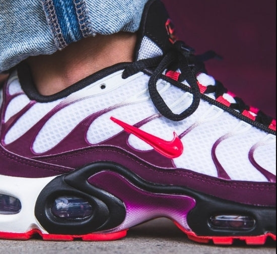 Nike tn Air Max Plus 2021 " White/ Ember Glow-Bordeaux " Woman