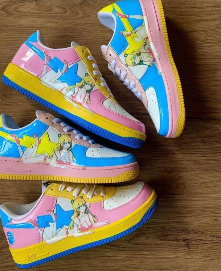 Bapesta Low Shoes "
 Tri-Color Pink (2018) " Woman