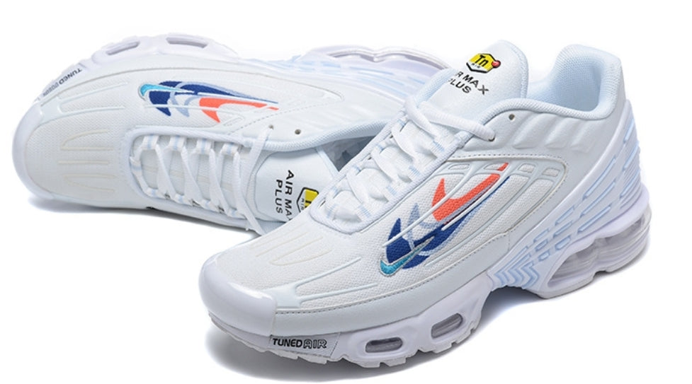 baskets Nike Tn  Air Max Plus 3White Multi Swoosh (GS)